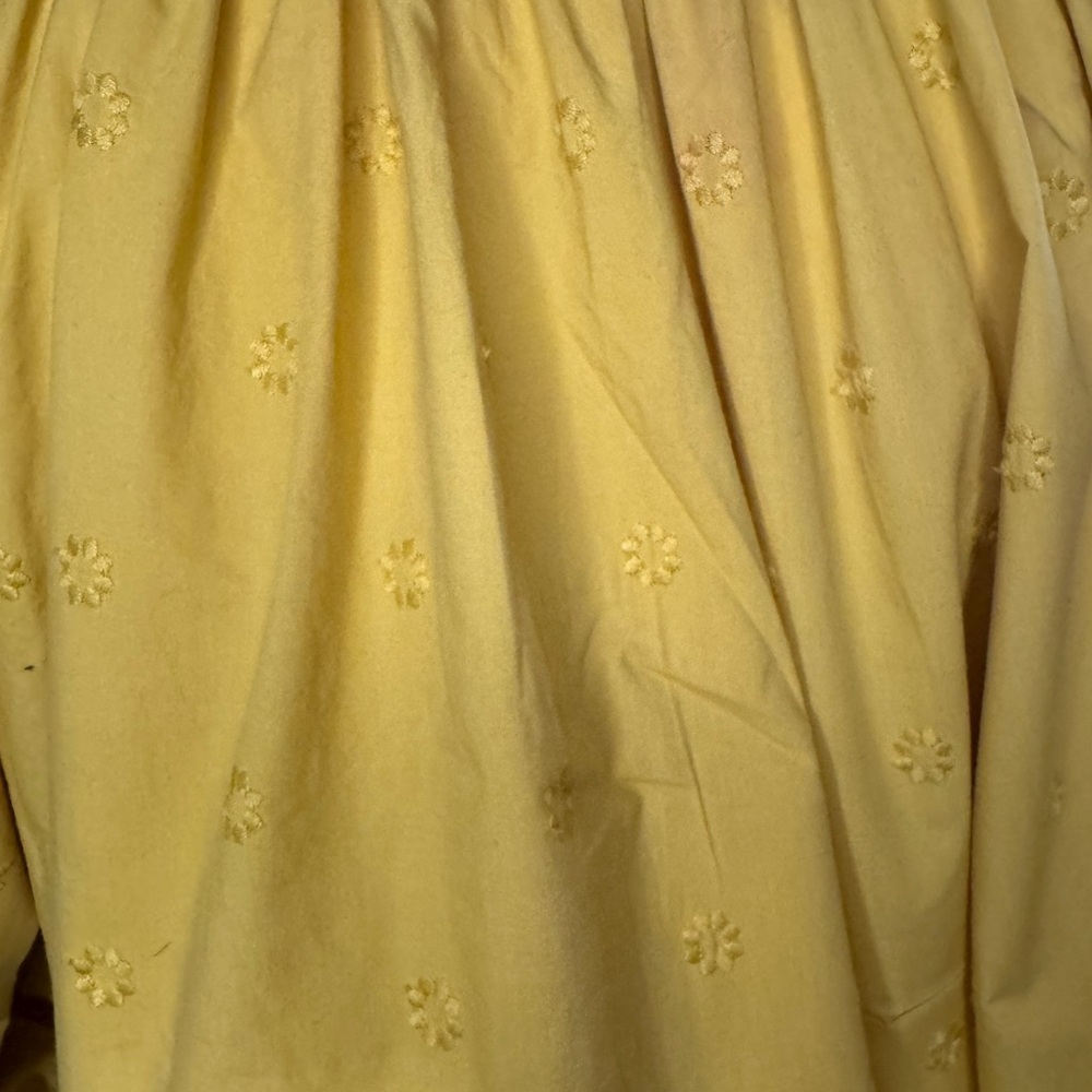 Ulla Johnson Bow Yellow 100% Cotton Ruffle by the waist Sz 8. - Picture 9 of 11